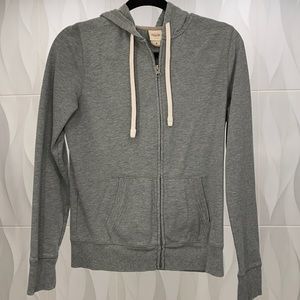 Gray Zip-Up Hoodie